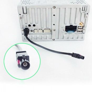 Universal One Way OEM Car Radio Antenna Adapter Fakra External Cable Auto Stereo DVD Player Fakra Antenna Wire