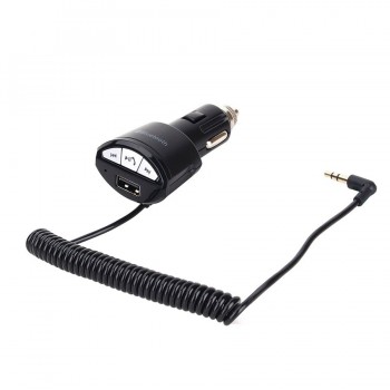 VGEBY New Mini A2DP 3.5mm Car Handsfree Bluetooth AUX Audio Receiver Adapter USB Cigar Lighter