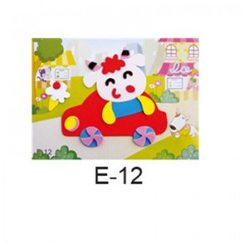 DIY Cartoon Animal 3D EVA Foam Sticker 20 designs Puzzle Series Early Learning Education Toys for Children