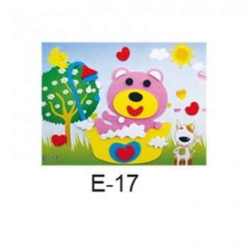 DIY Cartoon Animal 3D EVA Foam Sticker 20 designs Puzzle Series Early Learning Education Toys for Children