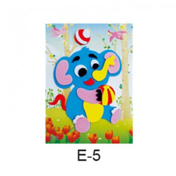 DIY Cartoon Animal 3D EVA Foam Sticker 20 designs Puzzle Series Early Learning Education Toys for Children