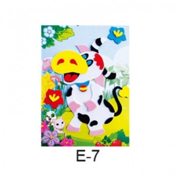 DIY Cartoon Animal 3D EVA Foam Sticker 20 designs Puzzle Series Early Learning Education Toys for Children