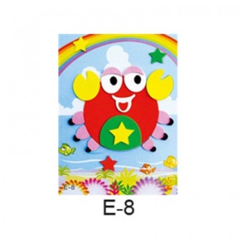 DIY Cartoon Animal 3D EVA Foam Sticker 20 designs Puzzle Series Early Learning Education Toys for Children