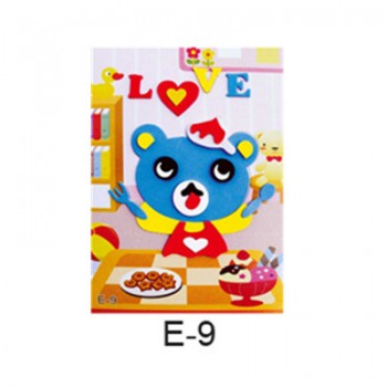 DIY Cartoon Animal 3D EVA Foam Sticker 20 designs Puzzle Series Early Learning Education Toys for Children