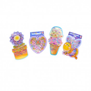 4pcs/set Cartoon Reward Crystal Stickers Toy Wonderful Children Stickers Earring