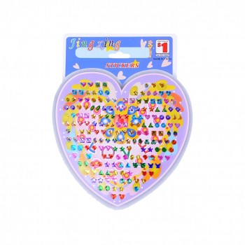 4pcs/set Cartoon Reward Crystal Stickers Toy Wonderful Children Stickers Earring