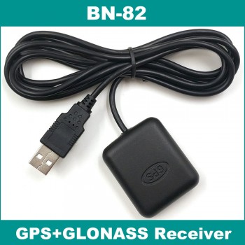 USB GLONASS GPS receiver Dual GNSS receiver module antenna,FLASH,laptop PC,1.5m,BN-82,better than BU-353S4