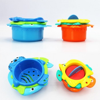 6Pcs/set Baby Float Water Classic Bathing Swimming Educational Toys for Children Plastic Fish Animal Funny Game for the Bathroom