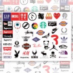 48Pcs No Repeat Trendy Tide Brand Logo Stickers DIY Notebook Bike Luggage Box Laptop Fridge Graffiti Decals Sticker Stikee