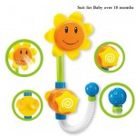 Baby Funny Water Game Bath Toy Sunflower Faucet Shower Baby Bath Spout Play Swimming Bathroom Toys Summer Bathing