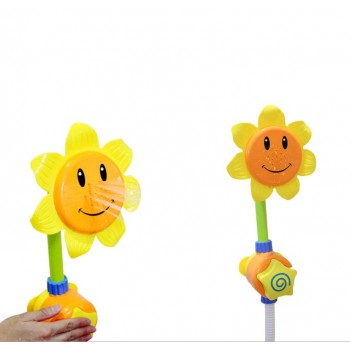 Baby Funny Water Game Bath Toy Sunflower Faucet Shower Baby Bath Spout Play Swimming Bathroom Toys Summer Bathing