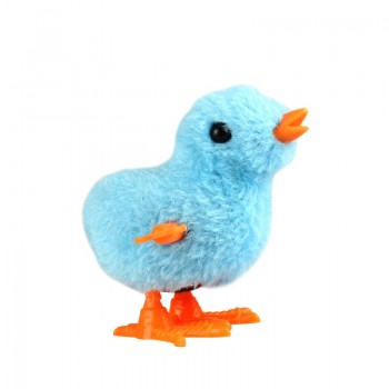 1PCS Cute Plush Wind Up Chicken Kids Educational Toy Clockwork Jumping Walking Chicks Toys For Children Baby Gifts Random Color