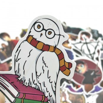 50pcs classic movie Harry Potter graffiti sticker for bicycle skateboard PVC waterproof toy sticker, childrens gift