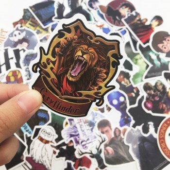 50pcs classic movie Harry Potter graffiti sticker for bicycle skateboard PVC waterproof toy sticker, childrens gift