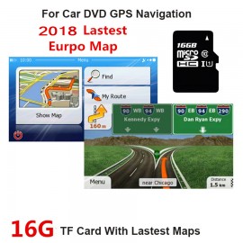 Fit for WCE System Car GPS Navigation 16GB Micro SD Card Lastest Europe Map Italy,France,UK,Spain,Turkey,Germany,Austria etc