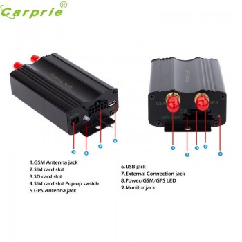 TK103A Vehicle Car GPS SMS GPRS Tracker Real Time Tracking Device Syatem Jun.6