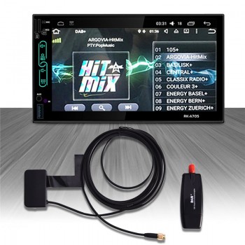 Universal DAB+ Extension Antenna With USB Adapter Receiver For Android 4.4 5.1 6 7.1 Car Player Applicable For Europe Australia