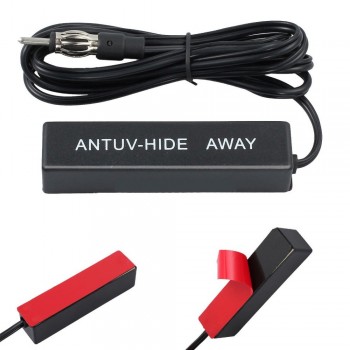 Black Electronic Auto Car Stereo Aerial AM FM Radio Hidden Hide Amplified Antenn