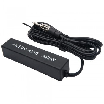 Black Electronic Auto Car Stereo Aerial AM FM Radio Hidden Hide Amplified Antenn