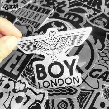 55 PCS Black and White Cool DIY Stickers For Skateboard Laptop Luggage Snowboard Fridge Phone Toy Styling Home Decor Stickers