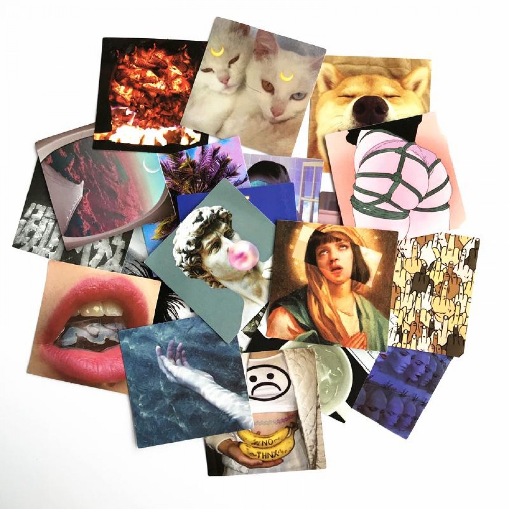 TD ZW 20Pcs/lot Fashion Street Style Cool Stickers For Car Laptop Luggage Snowboard Bicycle Phonecase Skateboard Decal Sticker