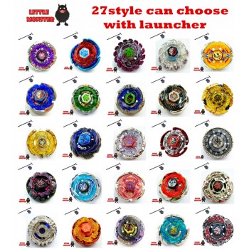 27 style can choose 1pcs  Beyblade Metal Fusion 4D System Battle Top Metal Fury Masters with Launcher   BB105 BB119 BB120 BB122