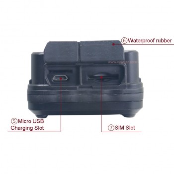 VJOYCAR TK20SSE GSM GPRS Solar GPS Tracker 20000mAh Rechargeable Removable Long Battery Life Waterproof Magnet Tracking Devices