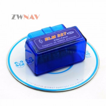 ZWNAV Hot Sale Super Mini Elm327 Bluetooth OBD2 Elm 327 Android Adapter Car Scanner OBD 2 Elm-327 V1.5 OBDII Auto Diagnostic
