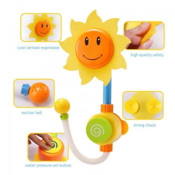 1 Set Baby Funny Water Game Bath Toy Bathing Tub Sunflower Shower Faucet Spray Water Toys For Children