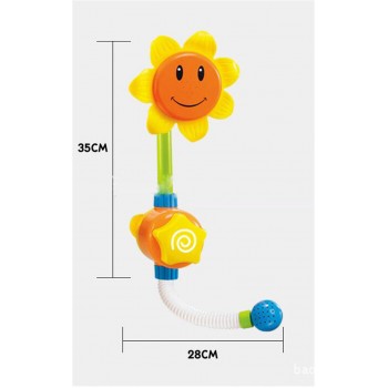 1 Set Baby Funny Water Game Bath Toy Bathing Tub Sunflower Shower Faucet Spray Water Toys For Children