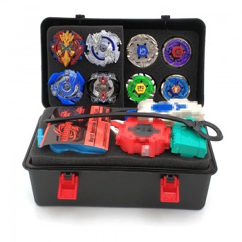 8PCS Beyblade burst Toupie Beyblades Metal Fusion Black Beyblades Set Box bey blade Launcher Beyblade Toys For Childn Bayblade