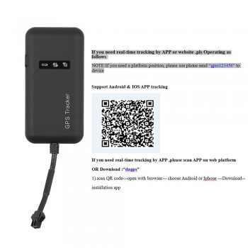 Car GPS tracker GT02A Google Lnk Real Time Tracking For Car Motorcycle VehicleTracking Device Free Online Tracking Software