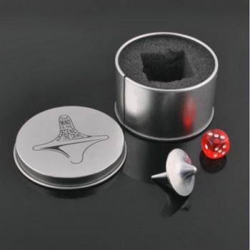 Mini  Classic Zinc Alloy Silver Spinning Top From Inception Totem Movie Children Toys Beyblade With Retail Metal Box High Quaity
