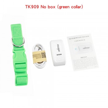 Easy operation Pet GPS Tracker mini TK909 With Collar for cat dogs long standby time waterproof GPS+GSM tracking Overspeed alert