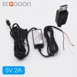 XCGaoon 3.5meter Car Charger DC Converter Cable Module 12V To 5V 2A with micro USB Cable (Straight) Low Voltage Protection