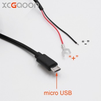 XCGaoon 3.5meter Car Charger DC Converter Cable Module 12V To 5V 2A with micro USB Cable (Straight) Low Voltage Protection
