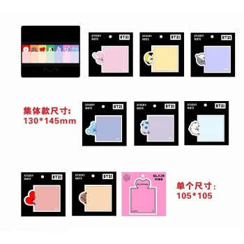 blackpink poster bts sticker accessories N Time bts accessories sticky note Kpop bts Bangtan boys photocards postcards