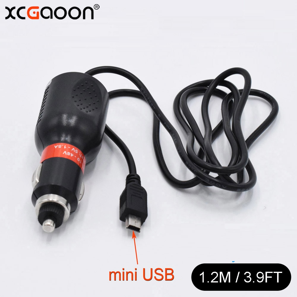 XCGaoon mini USB 5V 1.5A Car Charger for GPS Navigator / Car DVR Camera Fit 12V 24V Car amp; Truck, Cable Length 1.2m ( 3.93ft )