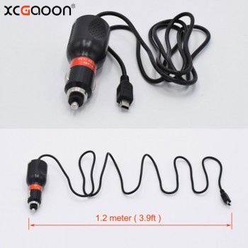 XCGaoon mini USB 5V 1.5A Car Charger for GPS Navigator / Car DVR Camera Fit 12V 24V Car amp; Truck, Cable Length 1.2m ( 3.93ft )