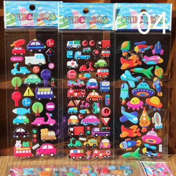 10 Sheets Kids Cute 3D Animals Cartoon Stickers Mixed Dress Up School Teacher Reward Children Early Learning Toys
