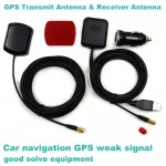 External GPS Antenna amplifier to solve car navigation GPS weak signal GPS receiving antenna and transmitting module in vehicle