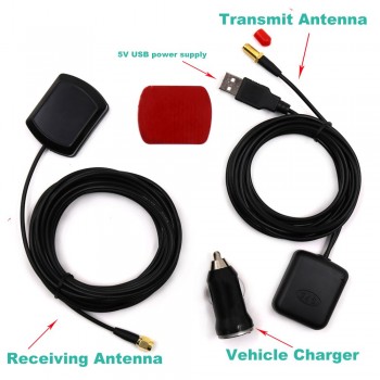 External GPS Antenna amplifier to solve car navigation GPS weak signal GPS receiving antenna and transmitting module in vehicle