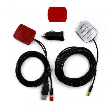 External GPS Antenna amplifier to solve car navigation GPS weak signal GPS receiving antenna and transmitting module in vehicle