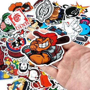 100pcs/pack Classic Graffiti Stickers For Motor Car Suitcase Laptop Skateboard Stickers 20pcs/lot amp; 50pcs/set Can Choose