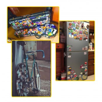 55 PCS Retro Hotel Style Stickers Graffiti Building Logo Travel Sticker to DIY Suitcase Luggage Laptop Fridge Car Bicycle Phone