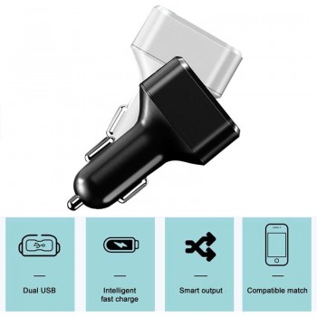 ANSTAR Mini Car GPS Tracker Dual USB Car Charger WIFI Tracking Device Remote Listening GSM GPRS Tracking Device SIM Card Charger