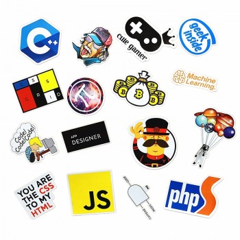 102pcs Internet Programming stickers science JS Php C Language Cloud Docker Developer sticker for DIY Laptop Phone Car