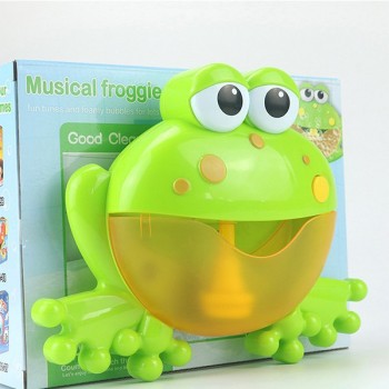 Dropshipping Bubble Crabs Music Kids Pool Swimming Bathtub Soap Machine Automatic Bubble Maker Baby Frog Bath Toy for Children