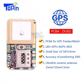 ZX302 Ultra Mini GSM GPS Tracker Locator Real Time Tracking Position Geo-Fence for Children Pets Car Vehicle DIY Modify PCBA Hot