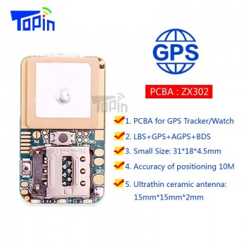 ZX302 Ultra Mini GSM GPS Tracker Locator Real Time Tracking Position Geo-Fence for Children Pets Car Vehicle DIY Modify PCBA Hot